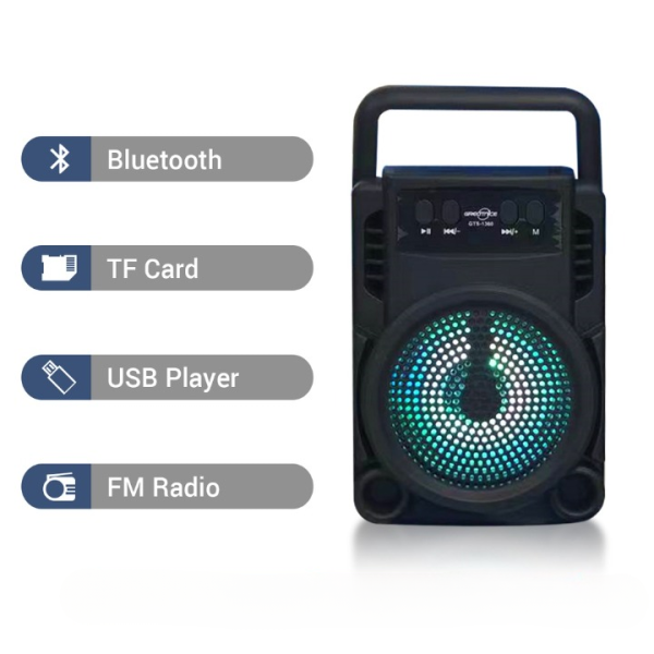 Gts-1360 Wireless Speaker Bluetooth Rechargeable Speaker Portable Wireless Mini 3 Inch Mini Bt Speaker