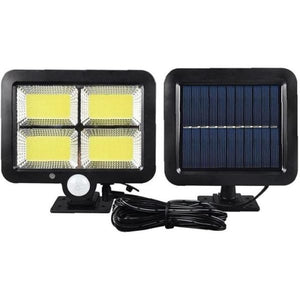 Solar Street Led Sensor Light Wall Lamp Model (bk-128-4cob) With Remote Control Outdoor Solar Panel Lighting